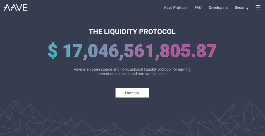AAVE liquidity pool