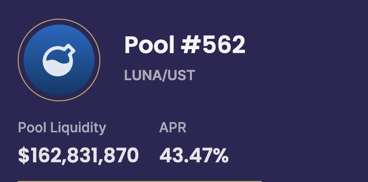 LUNA UST Liquidity pool