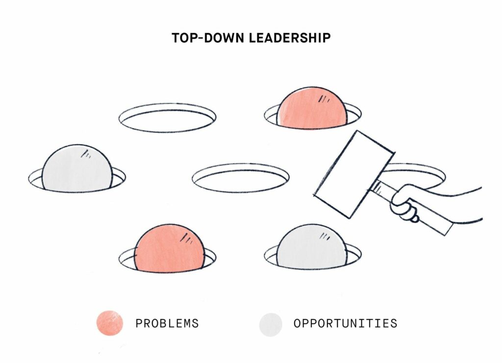 Top-Down leadership whack a mole