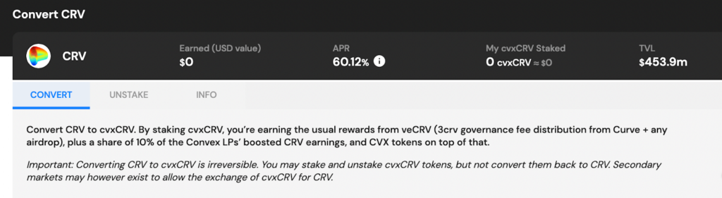cvxCRV Token