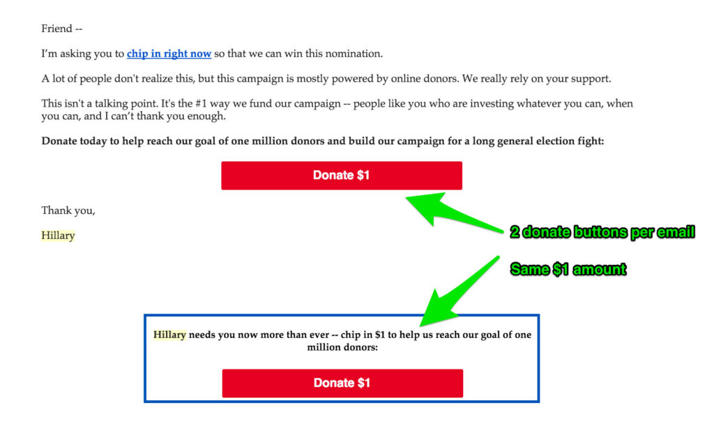 email donate clinton