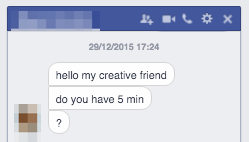 facebook message